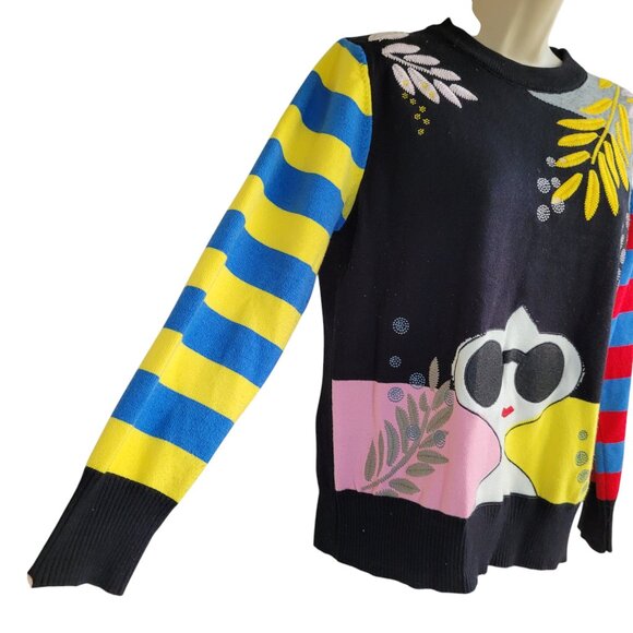 Cute sweater from JUST ONE with embroidered design - Picture 2 of 6